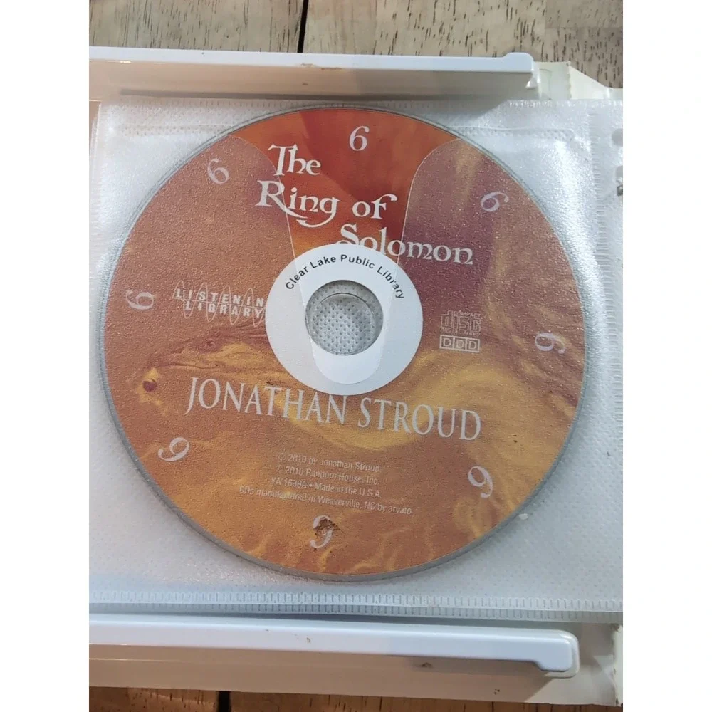 Ring of Solomon by Jonathan Stroud (2010, Compact Disc) Ex Lib‎
